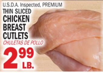 Bravo Supermarkets Thin sliced chicken breast cutlets offer