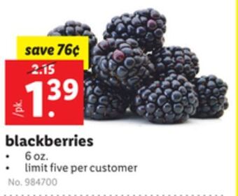 Lidl Blackberries offer