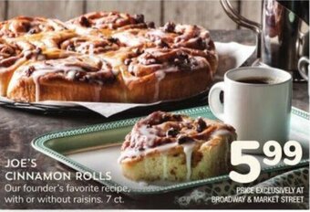 Albertsons Joe's Cinnamon Rolls offer