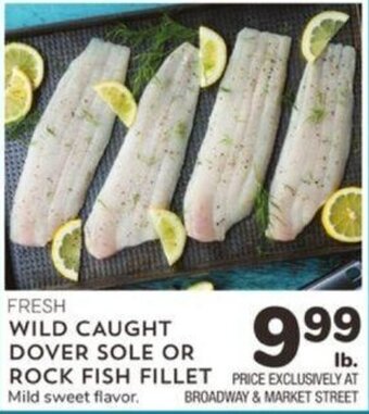 Albertsons Fresh Wild Caught Dover Sole or Rock Fish Fillet offer