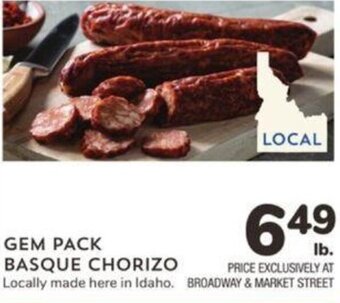 Albertsons Gem Pack Basque Chorizo offer