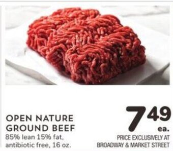 Albertsons Open Nature Ground Beef 16 oz. offer
