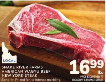 Albertsons Snake River Farms American Wagyu Beef New York Steak offer
