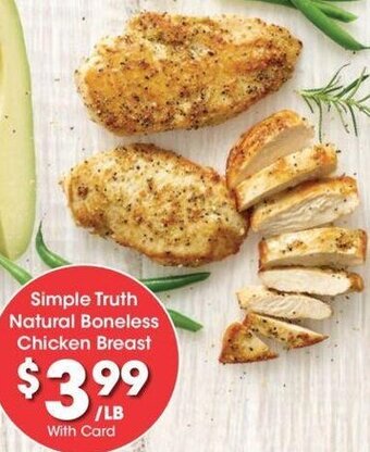 Kroger Simple Truth Natural Boneless Chicken Breast offer