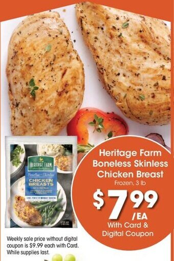 Kroger Heritage Farm Boneless Skinless Chicken Breast offer