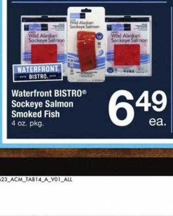 ACME Waterfront bistro sockeye salmon smoked fish offer