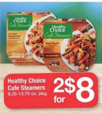 ACME Healthy choice cafe steamers offer