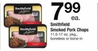 ACME Smithfield smoked pork chops offer