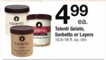 ACME Talenti gelato, sorbetto or layers offer