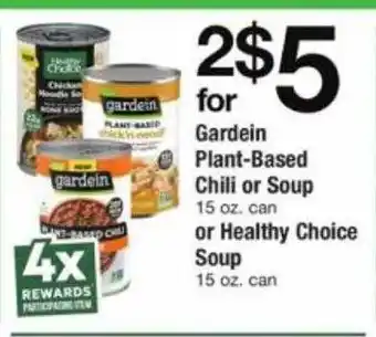 ACME Gardein plant-based chilli or soup or healthy choice soup offer