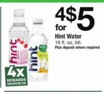 ACME Hint water offer