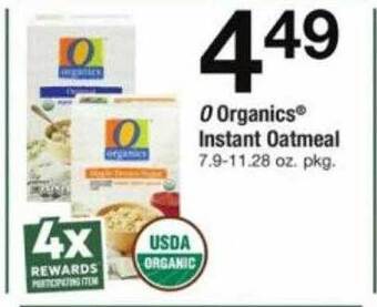 ACME O organics instant oatmeal offer