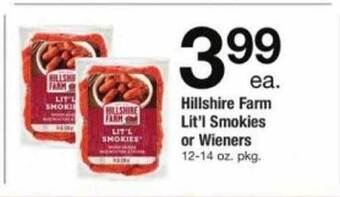 ACME Hillshire farm lit'l smokies or wieners offer