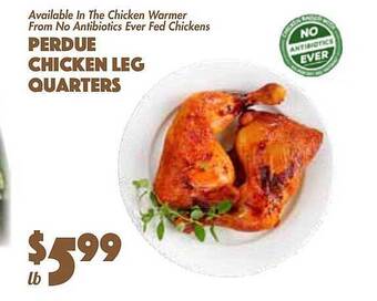 The Food Emporium Perdue chicken leg quarters offer
