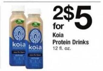 ACME Koia protein drinks offer