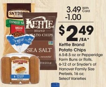 Kroger Kettle Brand Potato Chips 6.5-8.5 oz offer