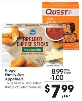 Kroger Kroger Family Size Appetizers 15.33 oz offer