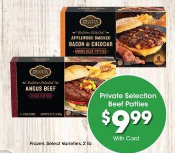 Kroger Private Selection Beef Patties offer