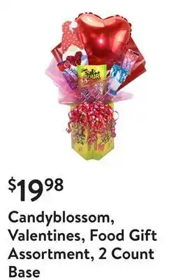 Walmart Candyblossom, valentines, food gift assortment, 2 count base offer