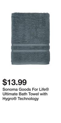Kohl's Sonoma goods for life® ultimate bath towel with hygro® technology offer