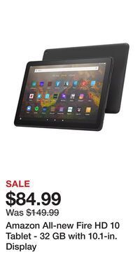 Kohl's Amazon all-new fire hd 10 tablet - 32 gb with 10.1-in. display offer