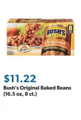 Sam's Club Bush's original baked beans (16.5 oz, 8 ct.) offer