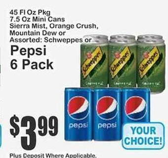 Key Food Pepsi 6 pack offer