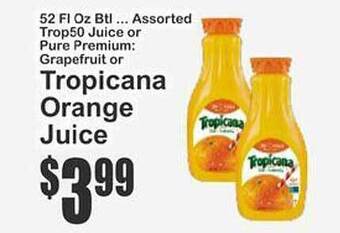 Key Food Tropicana orange juice offer