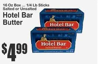 Key Food Hotel bar butter offer