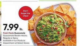 Stater Bros Guacamole offer