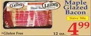 Market Basket Maple glazed bacon offer