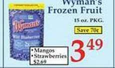 Market Basket Wyman's frozen fruit offer