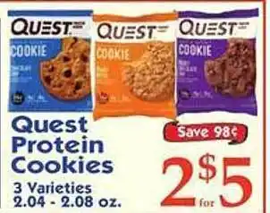 Market Basket Quest protein cookies offer