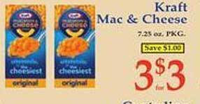 Market Basket Kraft mac & cheese offer
