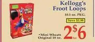 Market Basket Kellogg's froot loops offer