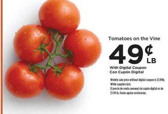Food 4 Less Tomatoes on the vine offer