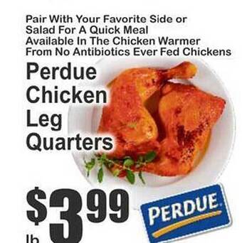 Key Food Perdue chicken leg quarters offer