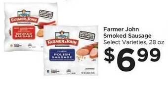 Food 4 Less Farmer john smoked sausage offer