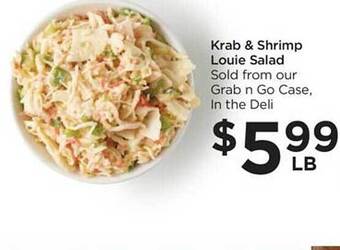 Food 4 Less Krab & shrimp louie salad offer