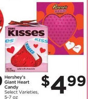 Food 4 Less Hershey's giant heart candy offer