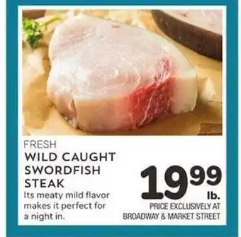 Albertsons Wild caught swordfish steak offer