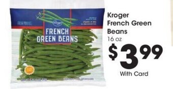 Kroger Kroger French Green Beans 16 oz offer