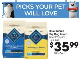 Kroger Blue Buffalo Dry Dog Food offer