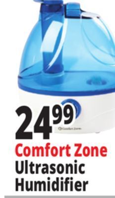 Ocean State Job Lot Comfort zone ultrasonic humidifier offer
