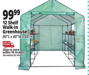 Ocean State Job Lot 12 shelf walk-in greenhouse offer