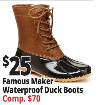Ocean State Job Lot Famous maker waterproof duck boots offer