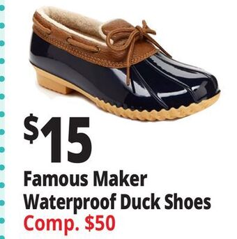 Ocean State Job Lot Famous maker waterproof duck shoes offer