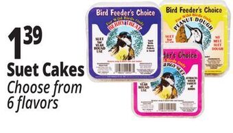 Ocean State Job Lot Suet cakes offer