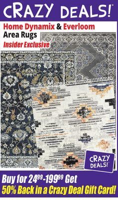 Ocean State Job Lot Home dynamix & everloom area rugs offer