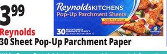 Ocean State Job Lot Reynolds 30 sheet pop-up parchment paper offer